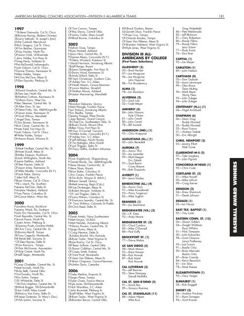 OFFICIAL 2007 NCAA BASEBALL RECORDS BOOK