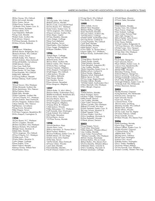 OFFICIAL 2007 NCAA BASEBALL RECORDS BOOK