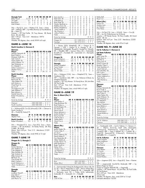 OFFICIAL 2007 NCAA BASEBALL RECORDS BOOK