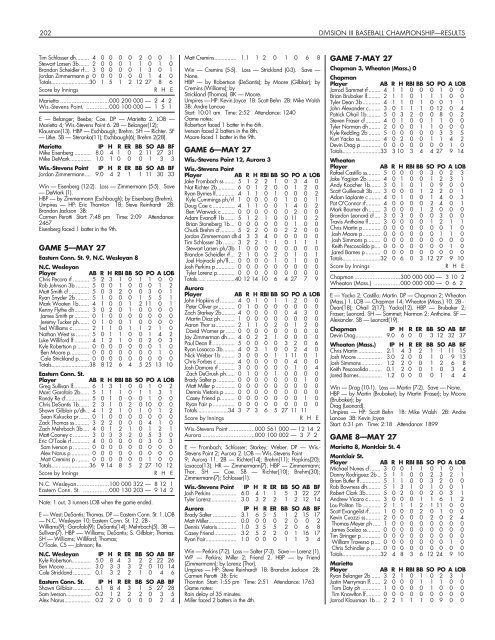 OFFICIAL 2007 NCAA BASEBALL RECORDS BOOK