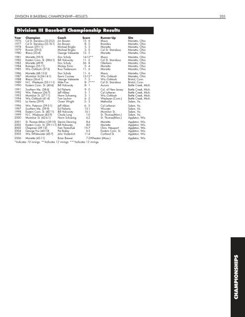 OFFICIAL 2007 NCAA BASEBALL RECORDS BOOK