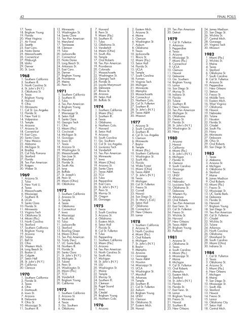 OFFICIAL 2007 NCAA BASEBALL RECORDS BOOK