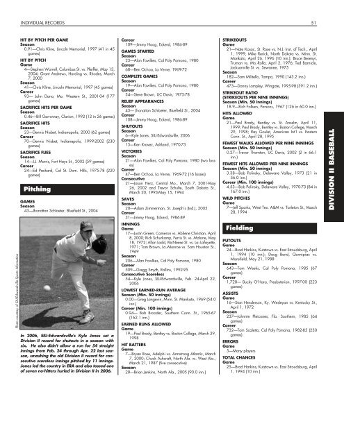 OFFICIAL 2007 NCAA BASEBALL RECORDS BOOK