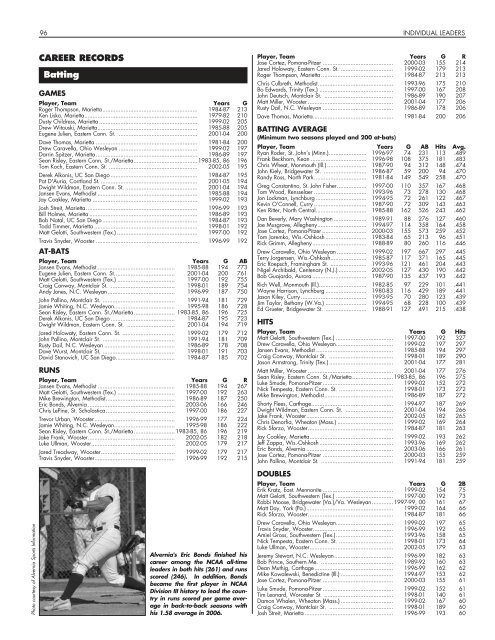 OFFICIAL 2007 NCAA BASEBALL RECORDS BOOK