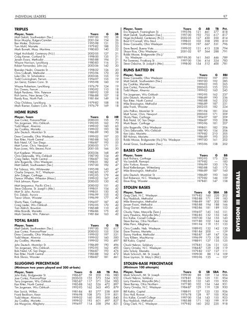 OFFICIAL 2007 NCAA BASEBALL RECORDS BOOK