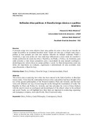 Reflexões ético-políticas: A filosofia Grega clássica e a política ...