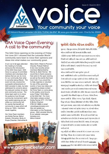 Gaa voice open evening - GAA Leicester