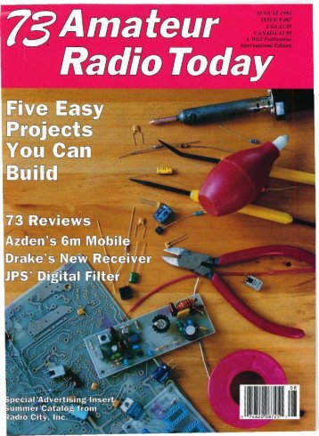 73 Amateur Radio Today - Free and Open Source Software