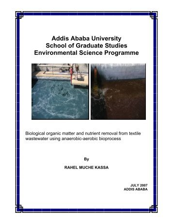 Biological organic matter and nutrient removal from textile ...