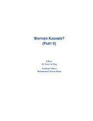 120 Whither Kashmir? (Part II) - Islamabad Policy Research Institute