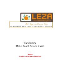 Handleiding Mplus Touch Screen Kassa - Leza