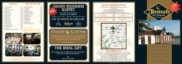 grand kashmiri buffet - Jinnah Restaurants