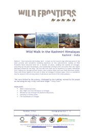 Wild Walk in the Kashmiri Himalayas - Wild Frontiers