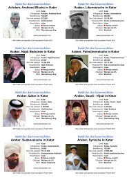 Achdam, Arabized Blacks in Katar Araber ... - Joshua Project