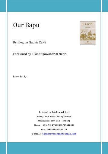 Our Bapu - Mahatma Gandhi