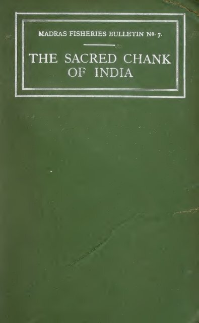 Madras fisheries bulletin