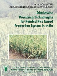 Districtwise Promising Technologies for Rainfed Rice - CRIDA