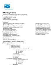 Meeting Minutes - Waterfront Toronto