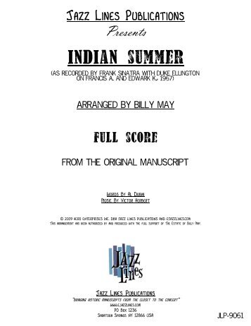 Indian Summer - JLP-9061 - Score.MUS
