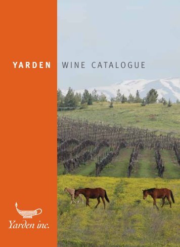 YARDEN WINE CATALOGUE - Yarden Inc.