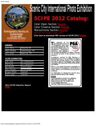 SCIPE Catalog - Photographic Society of Chattanooga