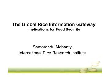 The Global Rice Information Gateway