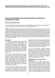 GEOLOGY AND PETROGRAPHY OF OCHRES AND WHITE CLAY ...