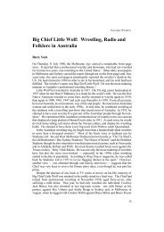 Big Chief Little Wolf: Wrestling, Radio and Folklore in ... - [API] Network