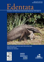 Edentata 11(1) - Anteater, Sloth & Armadillo Specialist Group