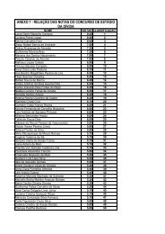 ANEXO 1 - RELAÇÃO DAS NOTAS DO CONCURSO DE ESTÁGIO ...