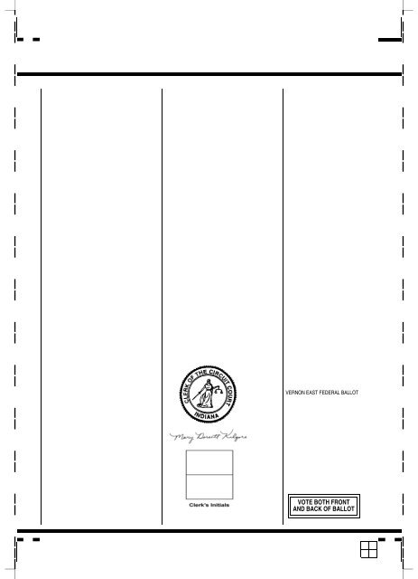 official ballot general election jennings county, indiana ... - Wcsi