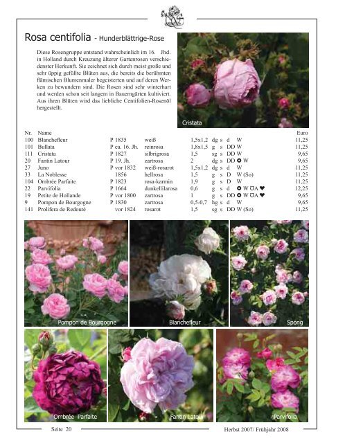 Bestellkatalog 2007 - 2008 - Rosenhof- Schultheis