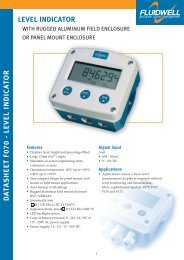 LEVEL INDICATOR D A TA SHEET F070 - LEVEL INDIC A TOR