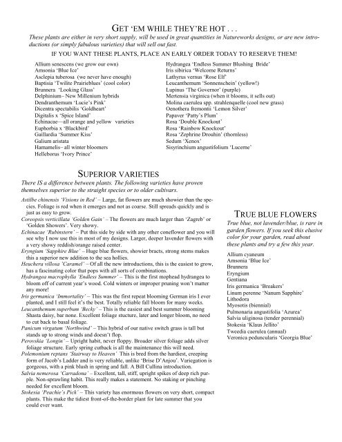 2007-2008 Natureworks Catalog