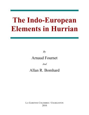The Indo-European Elements in Hurrian