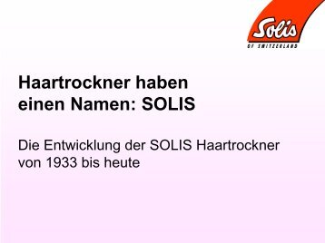 Haartrockner Typ 124 - Solis