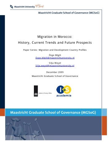 Migration in Morocco: History, Current Trends and Future ... - MGSoG