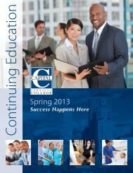 Continuing Education - Capital Community College - Connecticut ...