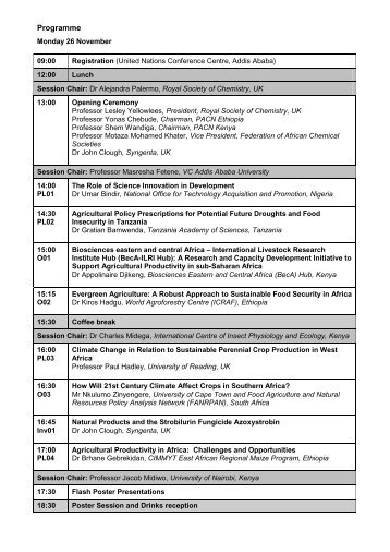 PACN Congress 2012 Programme - Royal Society of Chemistry