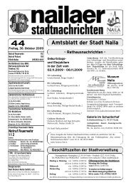 Ausgabe 44/2009 vom 30.10.2009 - Stadt Naila