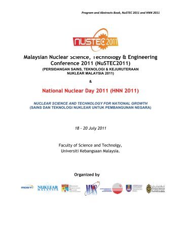 Malaysian Nuclear Science, Technology & Engineering Conference ...