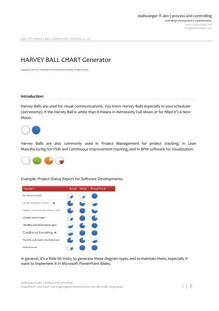 Harvey Ball Chart Powerpoint