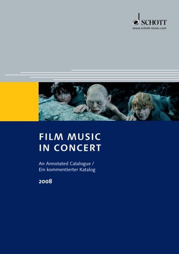 FILM MUSIC IN CONCERT - Schott Music