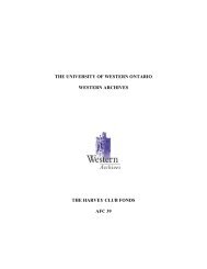 Harvey Club - London - University of Western Ontario