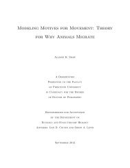 Modeling Motives for Movement: Theory for Why Animals Migrate