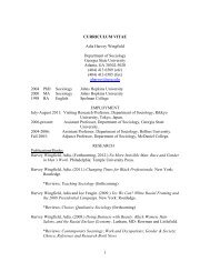 1 CURRICULUM VITAE Adia Harvey Wingfield Department of ...