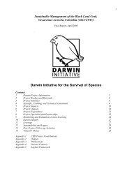 PDF document - The Darwin Initiative - Defra