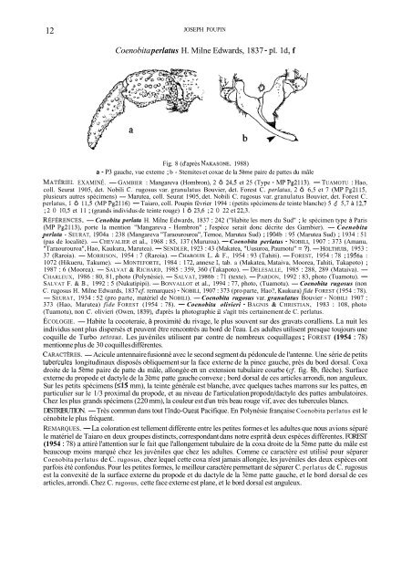 Summary and/or pdf article - Database of Crustacea (Decapoda ...