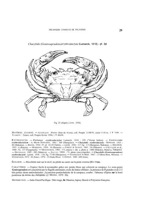 Summary and/or pdf article - Database of Crustacea (Decapoda ...