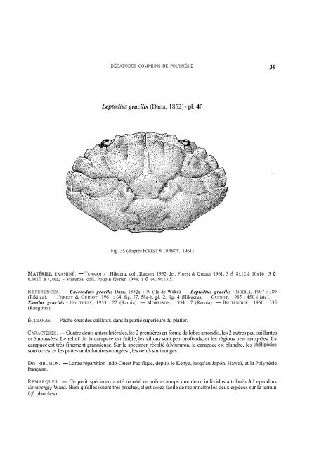 Summary and/or pdf article - Database of Crustacea (Decapoda ...